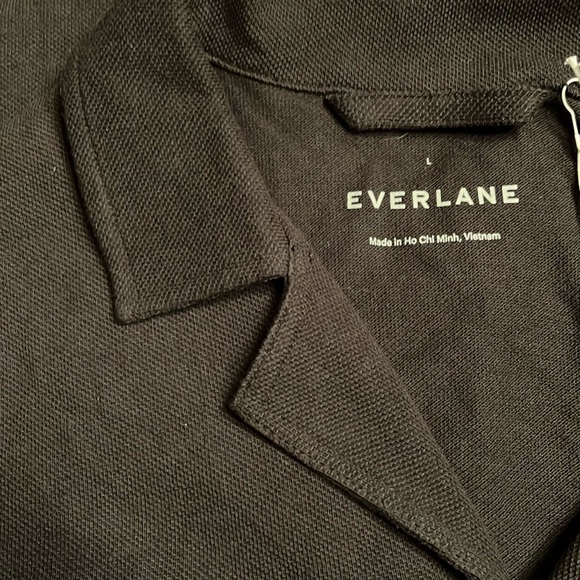 Everlane The Pique short sleeve shirt knit camp collar button down Men Sz L NWT - Picture 9 of 12